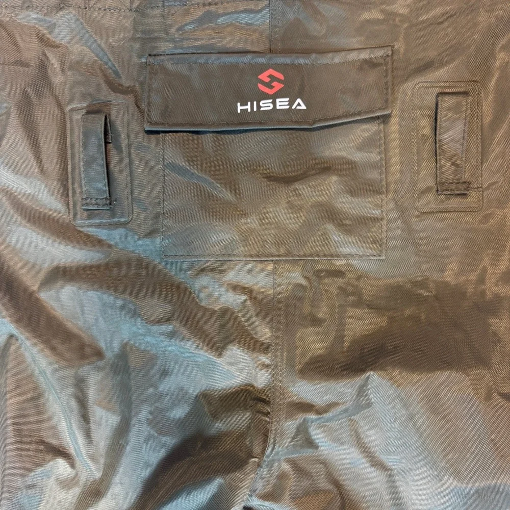 HISEA Chest Waders Mens 9.5 Green Used 28 Inseam Boot Foot